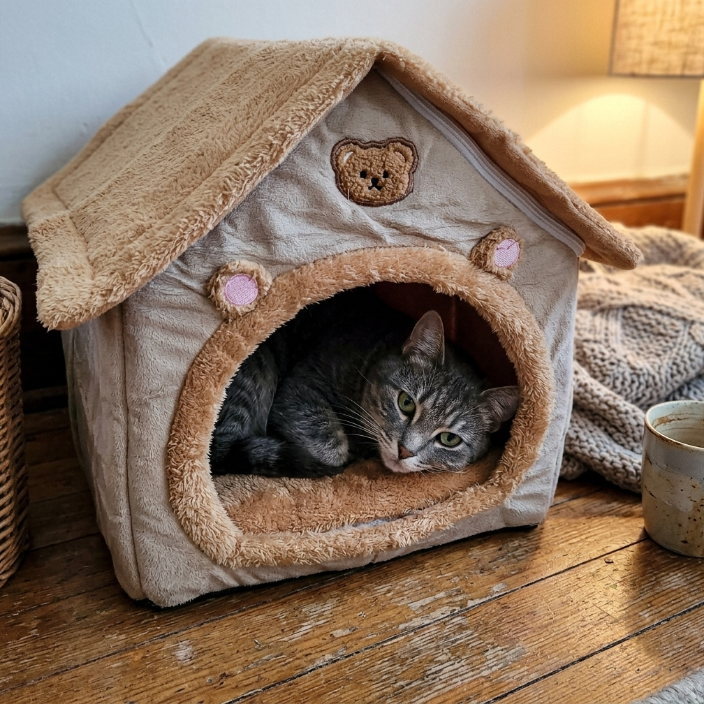 CozyNest – Maison douillette pour chats et petits chiens