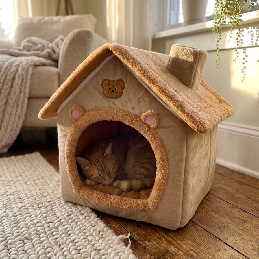 CozyNest – Maison douillette pour chats et petits chiens
